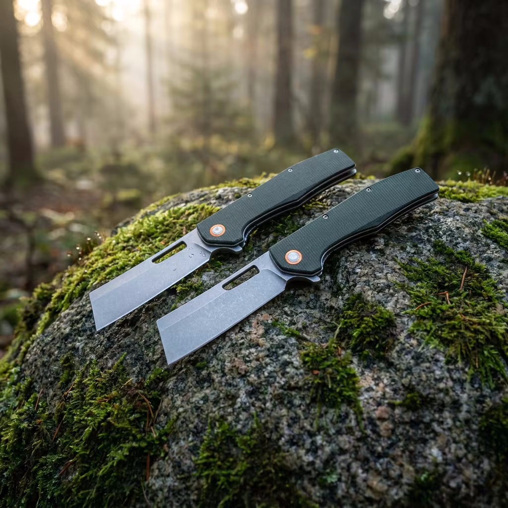 Tunafire Knife GT955 Tactical  Folding Knife D2 Steel Blade Micarta Handle Ball Bearing Camping Survvial Hunting Knives EDC Outdoor