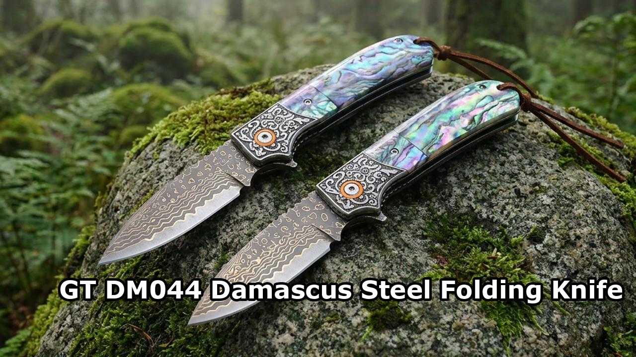 GT DM044 Damascus Steel Folding Knife Review